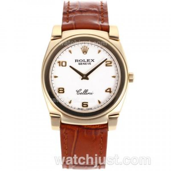 AAA Quality Rolex Cellini Replica Watches With White Dials For Sale