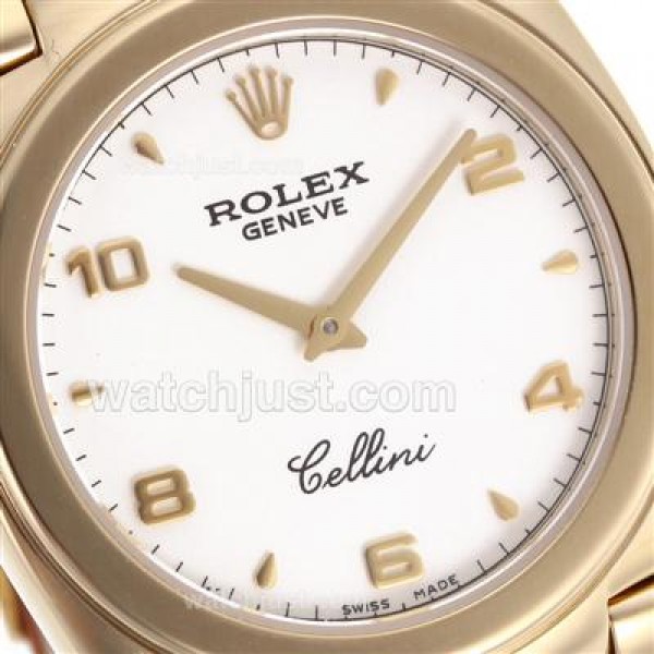 AAA Quality Rolex Cellini Replica Watches With White Dials For Sale