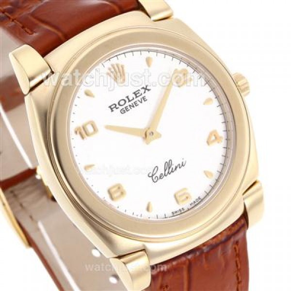 AAA Quality Rolex Cellini Replica Watches With White Dials For Sale