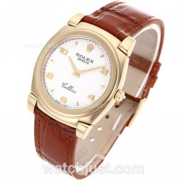 AAA Quality Rolex Cellini Replica Watches With White Dials For Sale