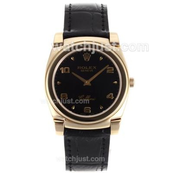 Top Quality Rolex Cellini Replica Watches With Black Dials For Sale