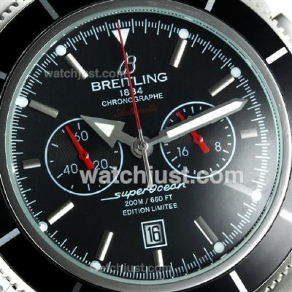 Breitling Super Ocean Working Chronograph with Black Dial S/S