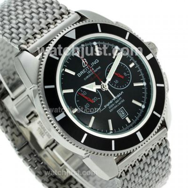Breitling Super Ocean Working Chronograph with Black Dial S/S