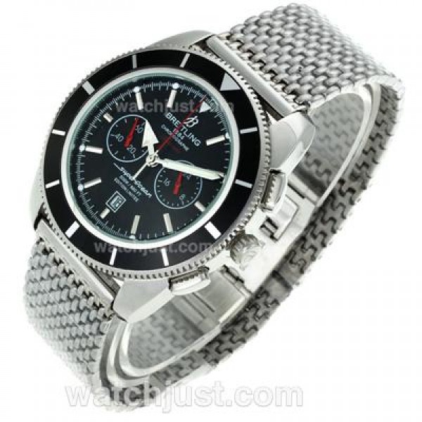 Breitling Super Ocean Working Chronograph with Black Dial S/S