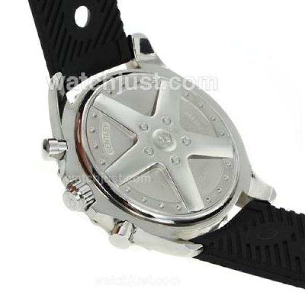Breitling Chronospace Working Chronograph with White Dial-Rubber Strap