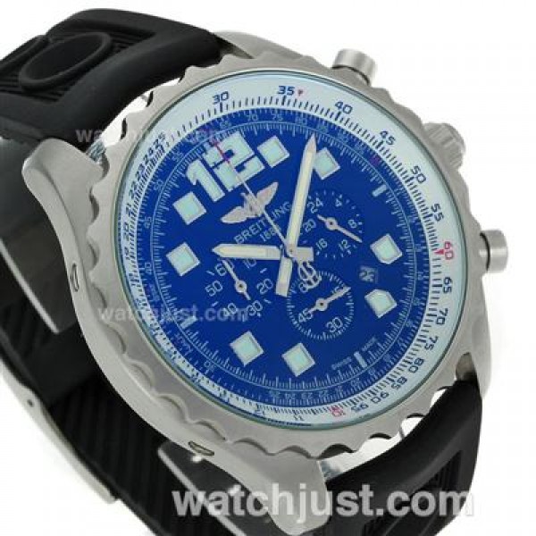 Breitling Chronospace Working Chronograph with Black Dial-Rubber Strap