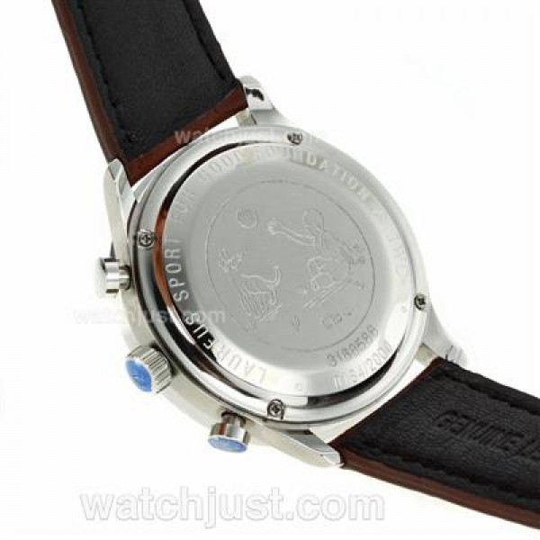 IWC Portuguese Working Chronograph Rose Gold Markers with White Dial-Leather Strap