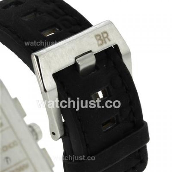 Bell & Ross BR03-94 Working Chronograph Yellow Markers with Black Dial-Leather Strap