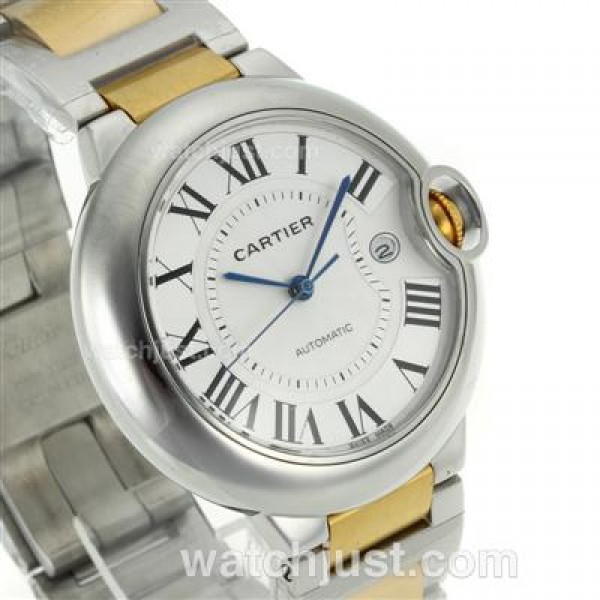Cartier Ballon bleu de Cartier Automatic Two Tone with White Dial-Sapphire Glass