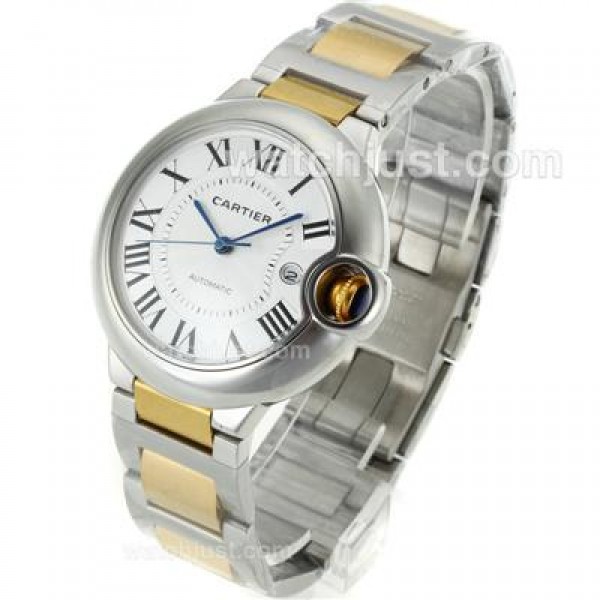 Cartier Ballon bleu de Cartier Automatic Two Tone with White Dial-Sapphire Glass