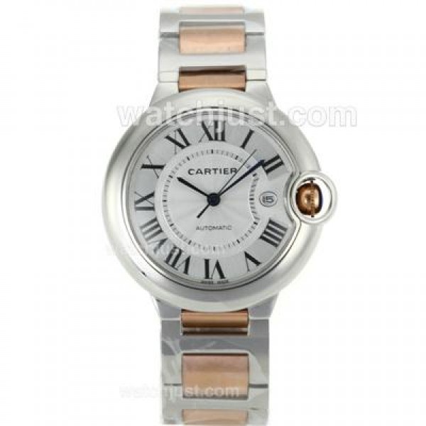 Cartier Ballon bleu de Cartier Automatic Two Tone with White Dial-Sapphire Glass