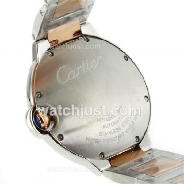 Cartier Ballon bleu de Cartier Automatic Two Tone with White Dial-Sapphire Glass