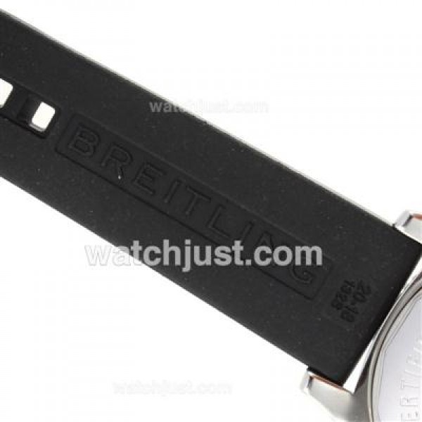 Breitling Super Ocean Steelfish Swiss ETA 2824 Movement with Black Dial-Yellow Inner Bezel