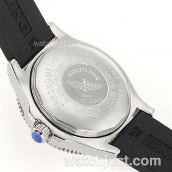 Breitling Super Ocean Steelfish Swiss ETA 2824 Movement with Black Dial-Yellow Inner Bezel