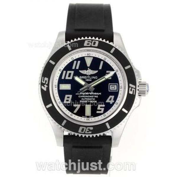 Breitling Super Ocean Steelfish Swiss ETA 2824 Movement with Black Dial-White Inner Bezel