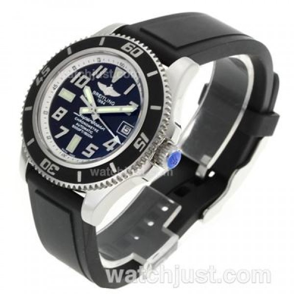Breitling Super Ocean Steelfish Swiss ETA 2824 Movement with Black Dial-White Inner Bezel