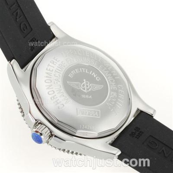 Breitling Super Ocean Steelfish Swiss ETA 2824 Movement with Black Dial-Blue Inner Bezel