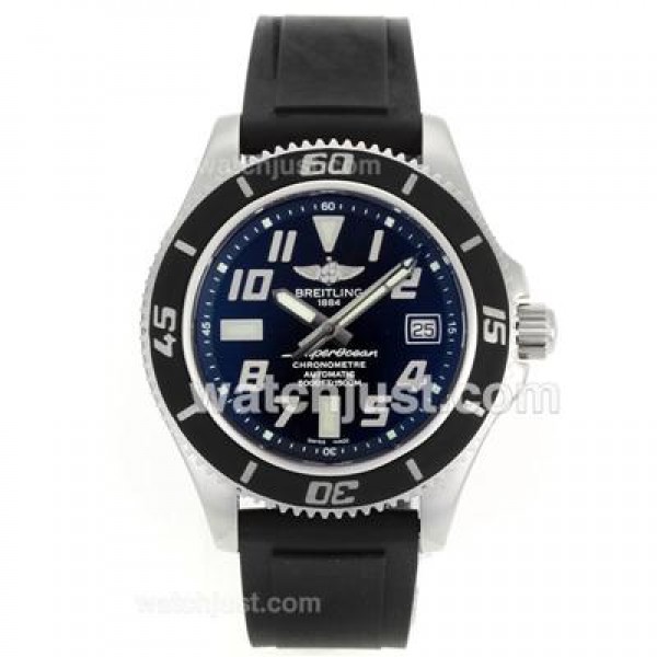 Breitling Super Ocean Steelfish Swiss ETA 2824 Movement with Black Dial-Black Inner Bezel