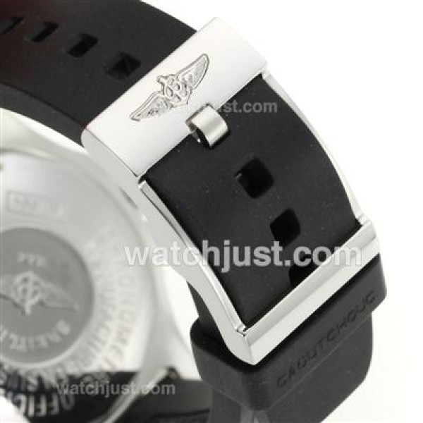 Breitling Super Ocean Steelfish Swiss ETA 2824 Movement with Black Dial-Red Inner Bezel