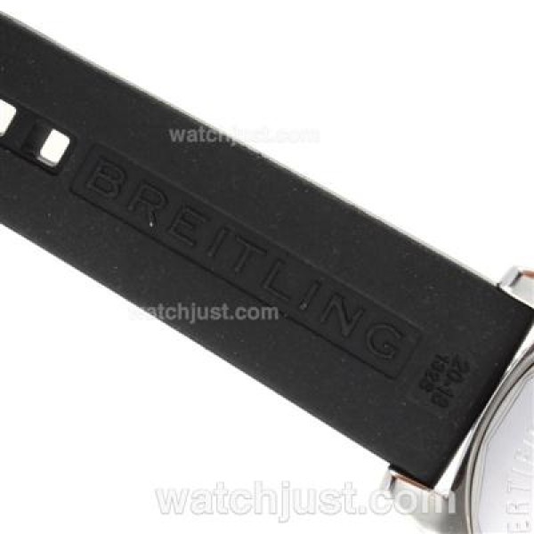 Breitling Super Ocean Steelfish Swiss ETA 2824 Movement with Black Dial-Red Inner Bezel
