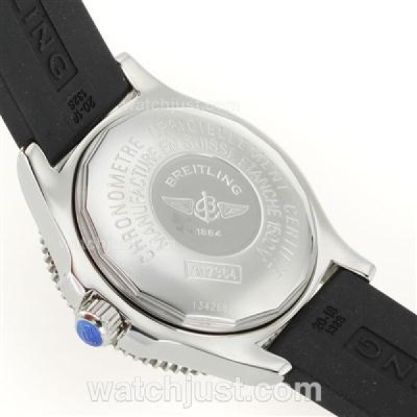 Breitling Super Ocean Steelfish Swiss ETA 2824 Movement with Black Dial-Red Inner Bezel