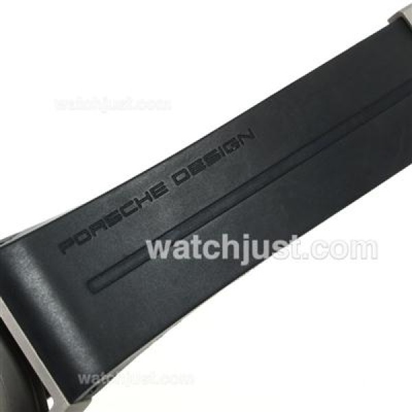 Porsche Design Worldtimer Swiss ETA 2836 Movement Titanium Case with Gray Dial-Rubber Strap