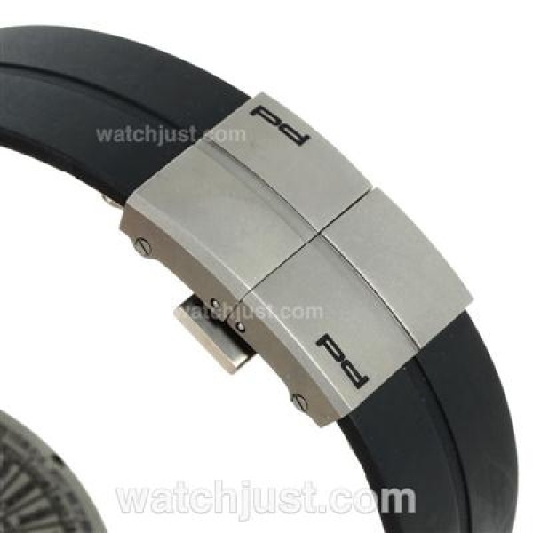 Porsche Design Worldtimer Swiss ETA 2836 Movement Titanium Case with Gray Dial-Rubber Strap