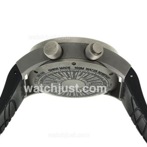 Porsche Design Worldtimer Swiss ETA 2836 Movement Titanium Case with Gray Dial-Rubber Strap