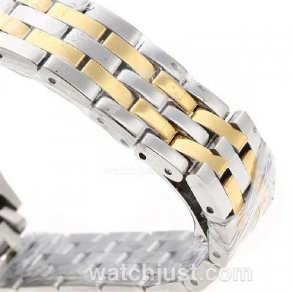 Cartier Santos 100 Two Tone with White Dial Lady Size
