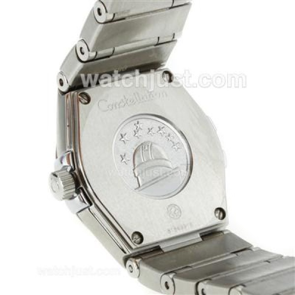Omega Constellation Diamond Bezel Stick Markers with Black Dial-Same Chassis as ETA Version-Lady Size