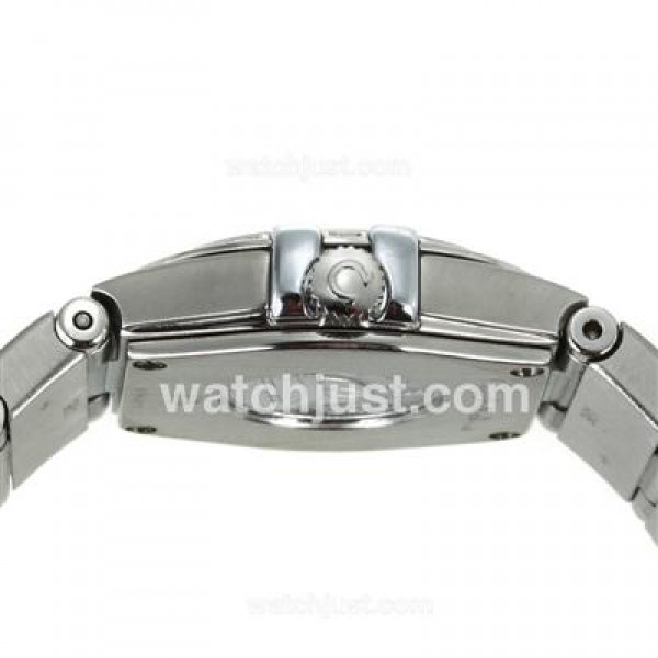 Omega Constellation Diamond Bezel and Markers with White Dial-Same Chassis as ETA Version-Lady Size