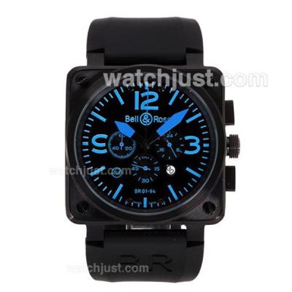 Bell & Ross BR 01-94 Working Chronograph PVD Casing with Blue Marking 46x46mm