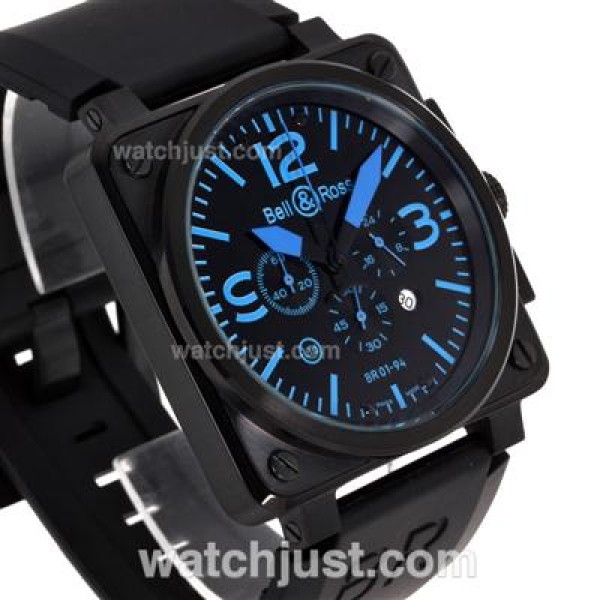 Bell & Ross BR 01-94 Working Chronograph PVD Casing with Blue Marking 46x46mm
