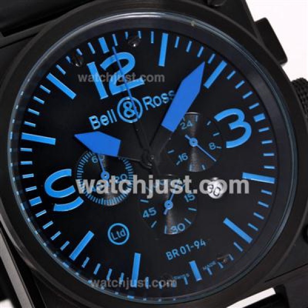 Bell & Ross BR 01-94 Working Chronograph PVD Casing with Blue Marking 46x46mm