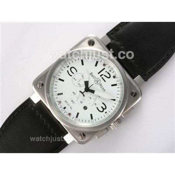 Bell & Ross BR 01-94 Working Chronograph with White Dial 46x46mm