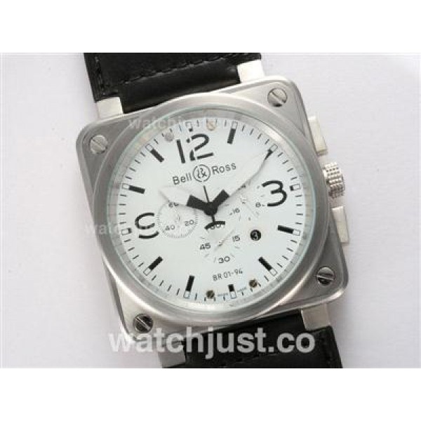 Bell & Ross BR 01-94 Working Chronograph with White Dial 46x46mm