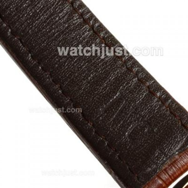 IWC Portuguese Chronograph Swiss Valjoux 7750 Movement Gold Case with White Dial