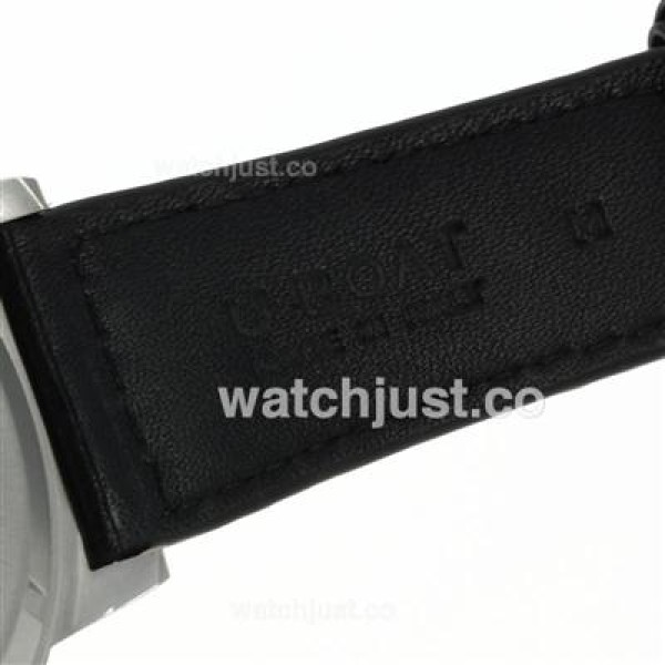 U-Boat Italo Fontana U 1001 Orange Needles Markers with Black Dial-Leather Strap