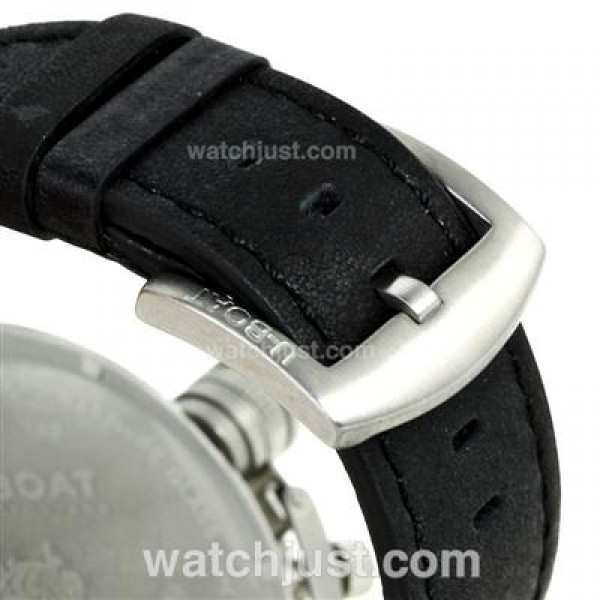 U-Boat Italo Fontana U 1001 Automatic White Needles with Black Dial-Leather Strap