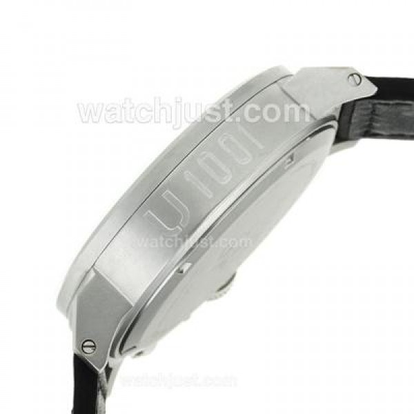 U-Boat Italo Fontana U 1001 Automatic White Needles with Black Dial-Leather Strap