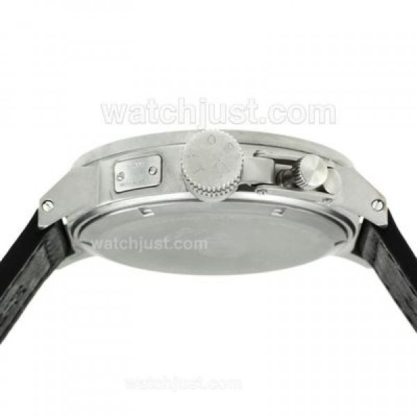 U-Boat Italo Fontana U 1001 Automatic White Needles with Black Dial-Leather Strap