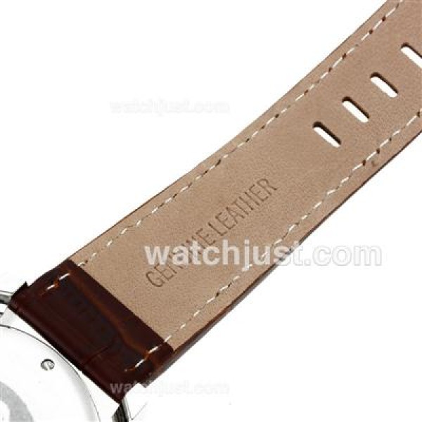 Montblanc Star Working Chronograph with White Dial-Leather Strap