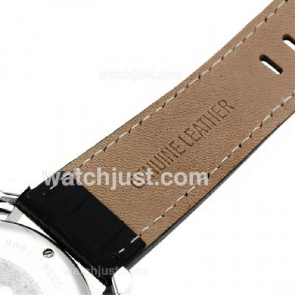 Montblanc Star Working Chronograph with Black Dial-Leather Strap