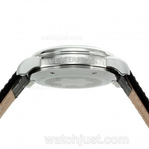 Montblanc Star Working Chronograph with Black Dial-Leather Strap