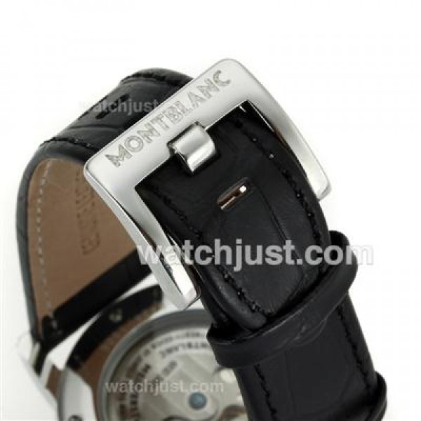 Montblanc Star Automatic with Black Dial-Leather Strap