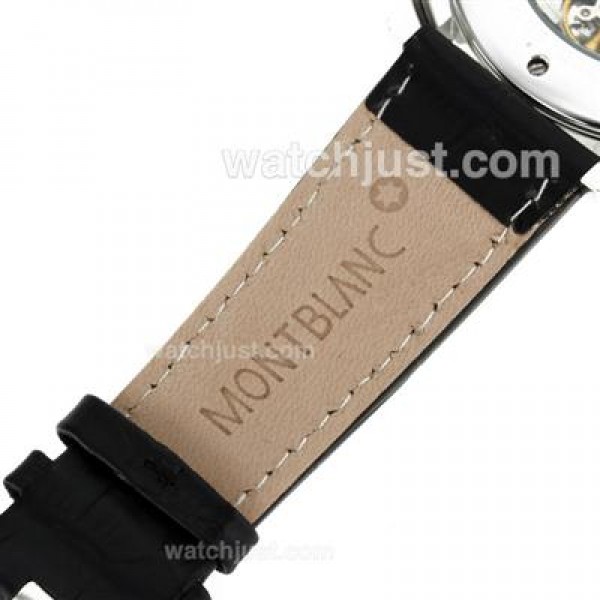 Montblanc Star Automatic with Black Dial-Leather Strap