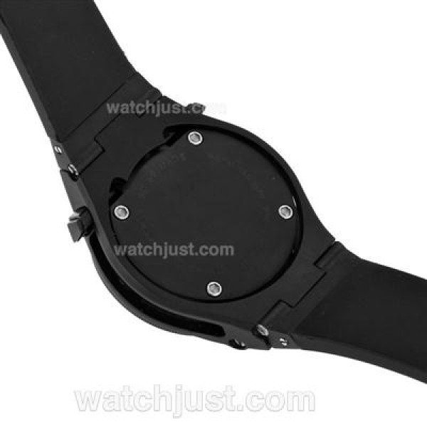 Porsche Design Flat 6 Diver Swiss ETA 2836 Movement PVD Case with Black Dial-Rubber Strap