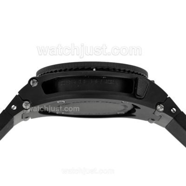 Porsche Design Flat 6 Diver Swiss ETA 2836 Movement PVD Case with Black Dial-Rubber Strap