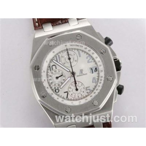 Audemars Piguet Royal Oak Limited Edition Swiss Valjoux 7750 Movement with White Dial