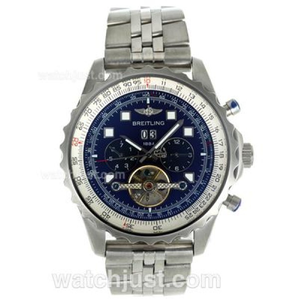 Breitling Chronospace Tourbillon Automatic with Blue Dial S/S